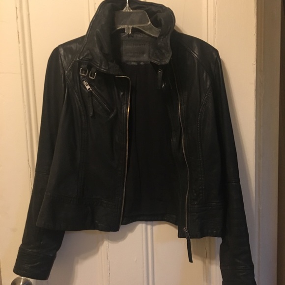 All Saints Jackets & Blazers - All Saints women’s leather jacket s 8
